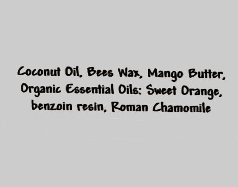 Ingredient list on light background