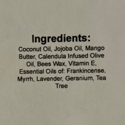 List of ingredients on light background