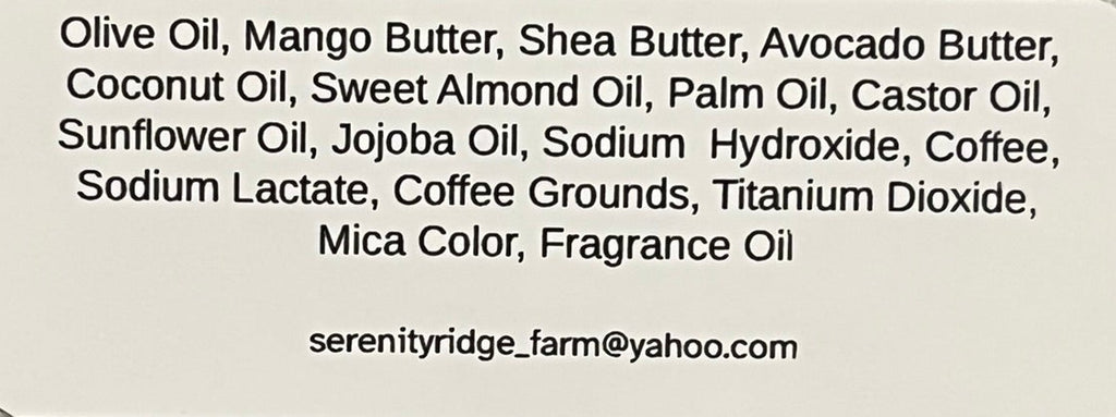 List of ingredients on a label against a gray textured background