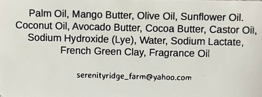 All Natural Soap Bar Mountain Fields