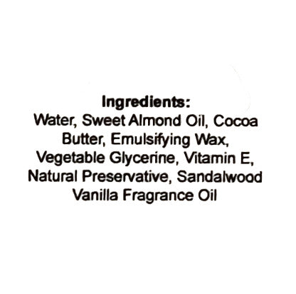 Ingredients for Lotion