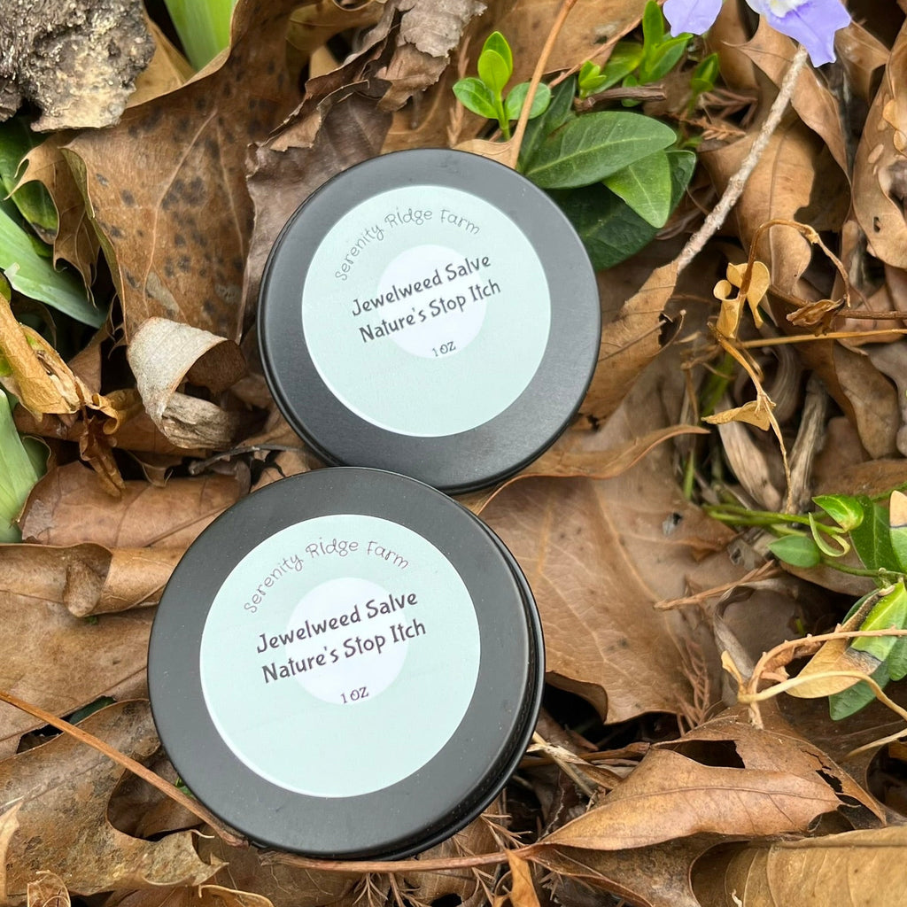 Two containers of Jewelweed salve 